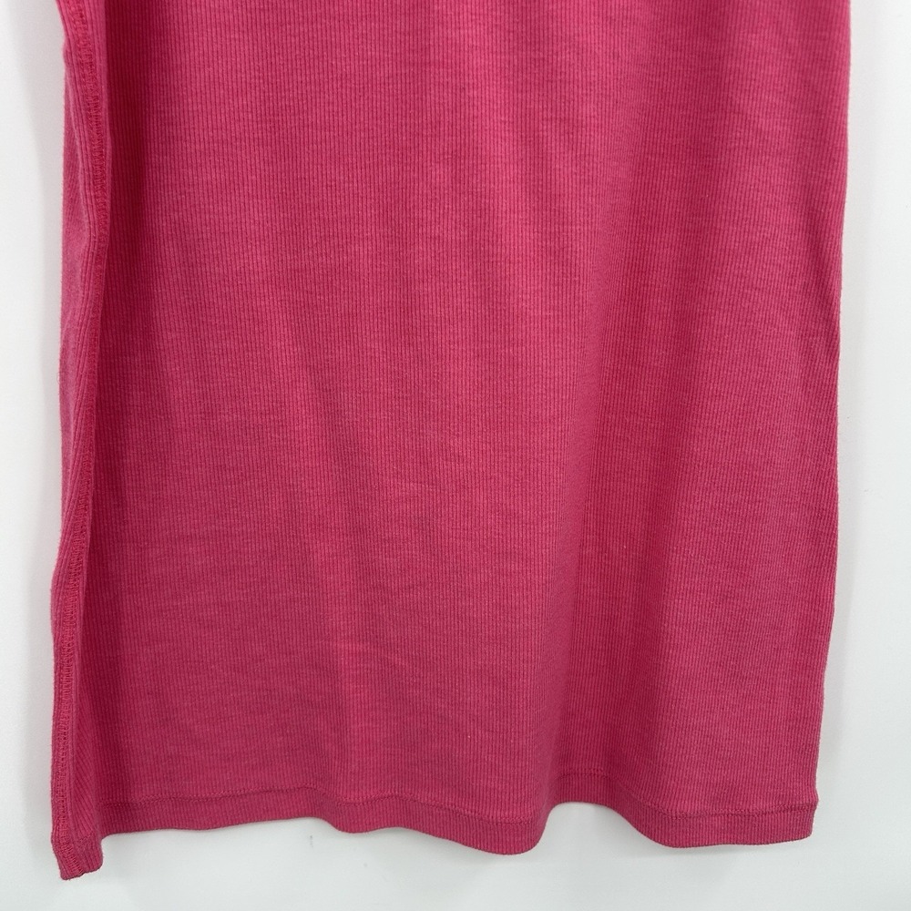 Old Navy Y2K Lace Trimmed Ribbed Cami Tank Top Size L Pink 2000s Coquette Indie‎ - Picture 3 of 7